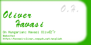 oliver havasi business card